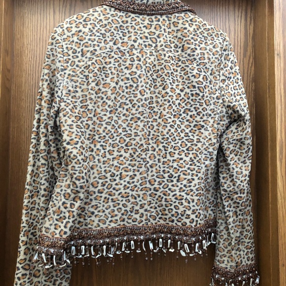 Escada Beaded Leather Jacket - Picture 2 of 4